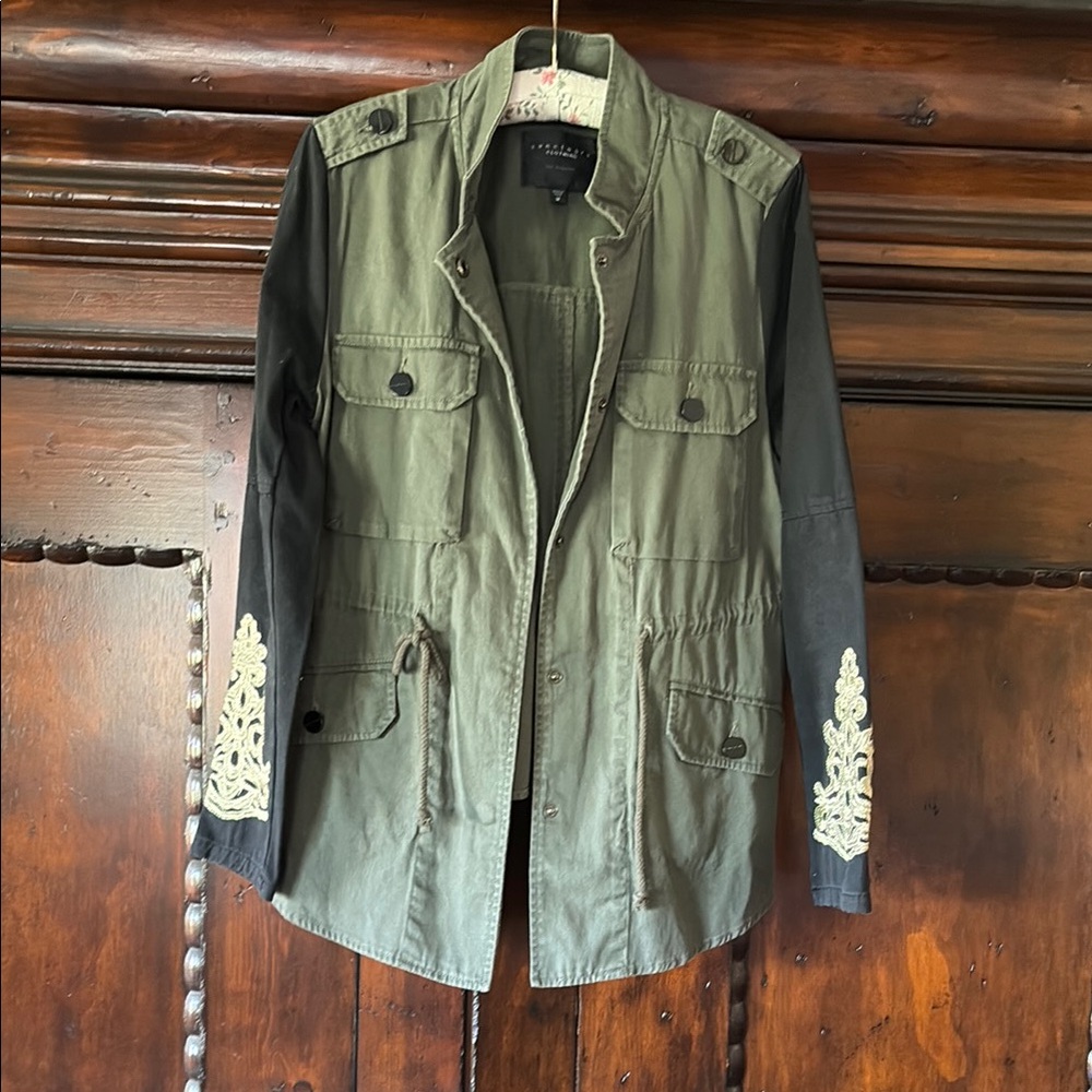 Women's Olive Green Military Jacket
